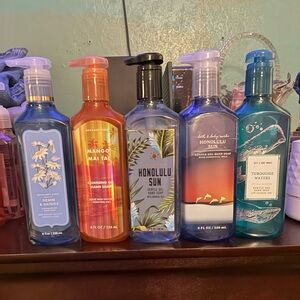 NWT Bath & Body Works 5 Pc Gel Hand Soap